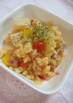 海老とベーコンのトマトピラフ-レシピのメイン写真