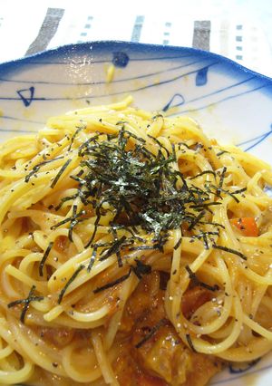 一人ランチに♪残りカレーでカルボナーラ-レシピのメイン写真