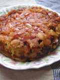 秋♪ おさつと黒糖と紅玉 チーズケーキ
