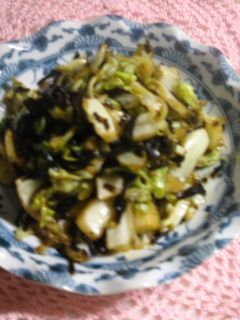 キャベツと塩昆布のヘルシー炒め-レシピのメイン写真