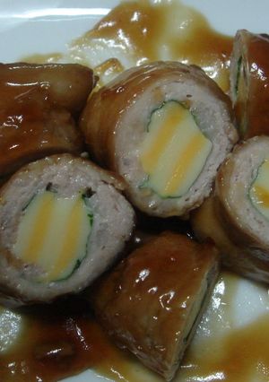 お弁当に可愛い☆しましまチーズ肉巻き-レシピのメイン写真