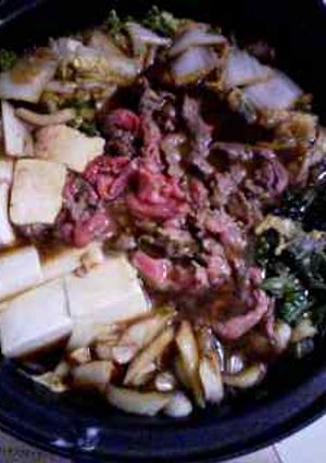 料理のための清酒たっぷりすき焼き-レシピのメイン写真