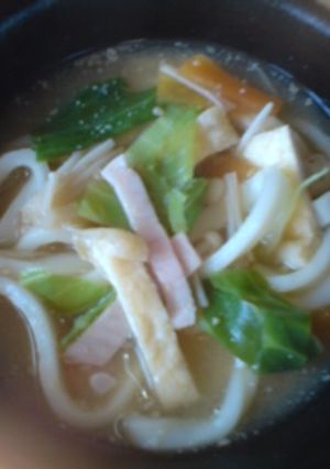 エコクッキング〜ごまみそうどん-レシピのメイン写真