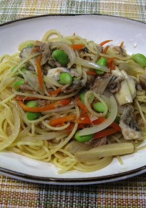 和風スープパスタ　きのことシーチキン入り-レシピのメイン写真