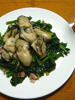 ほうれん草と牡蠣のバターソテー-レシピのメイン写真