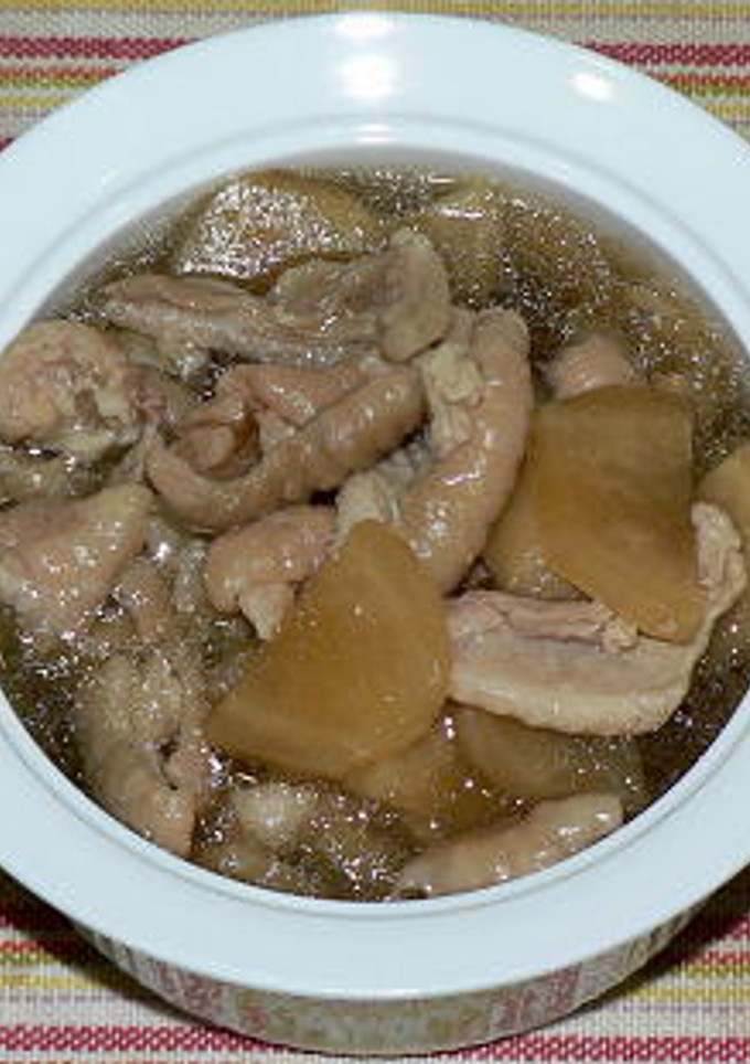 鶏皮と新生姜のめんつゆ煮-レシピのメイン写真