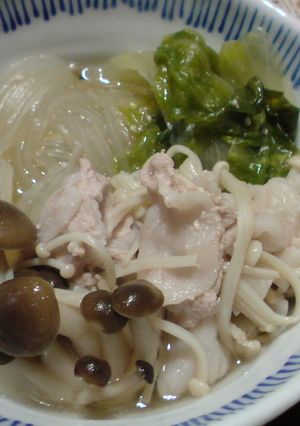 鶏がらスープのレタス鍋-レシピのメイン写真