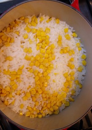 ルクルーゼでとうもろこしご飯-レシピのメイン写真