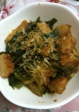 野菜揚げときゅうり皮(!!）の絶品煮-レシピのメイン写真