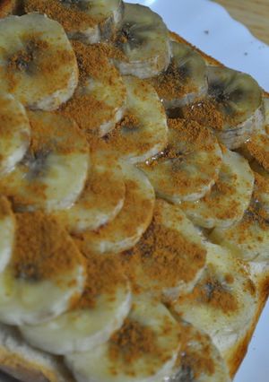 朝食に♪バナナたっぷりシナモントースト-レシピのメイン写真
