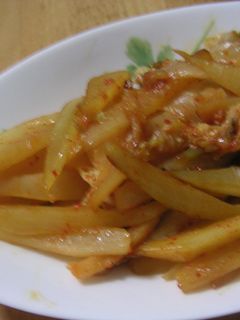 ヤーコンのキムチ炒め-レシピのメイン写真