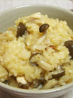 きのこと鶏肉のおこわ風炊き込みご飯-レシピのメイン写真