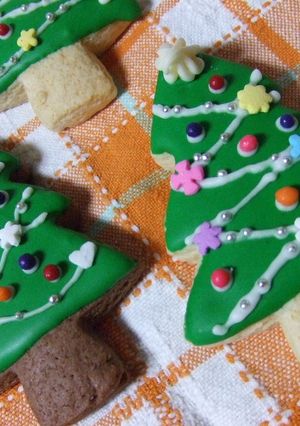 ★クリスマスツリーのアイシングクッキー★-レシピのメイン写真