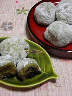 餅つき機なしで作るお餅 青汁団子☆彡-レシピのメイン写真