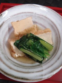 厚揚げと小松菜のあんかけ-レシピのメイン写真