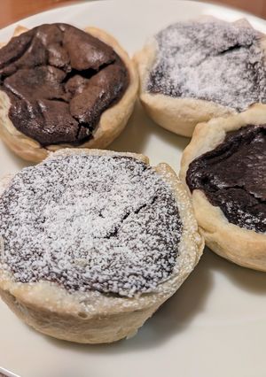 冷凍パイ生地☆チョコエッグタルト-レシピのメイン写真