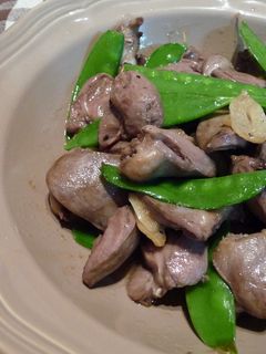 貧血防止に。。。鶏ハツの塩ガーリック炒め-レシピのメイン写真