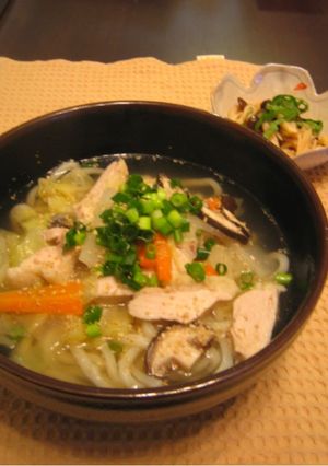 とりやさいうどん-レシピのメイン写真