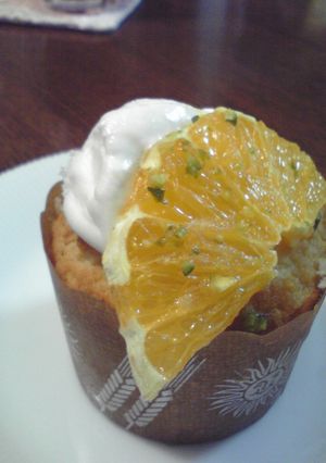 オレンジとピスタチオのカップケーキ-レシピのメイン写真