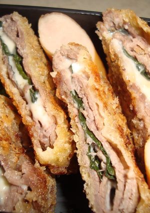 薄切り肉のカツチーズ入り-レシピのメイン写真