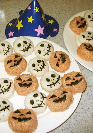 ハロウィンおにぎり大集合-レシピのメイン写真