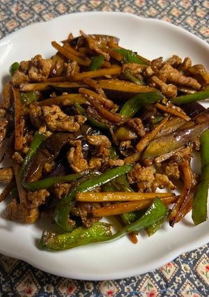 青椒茄子肉絲-レシピのメイン写真