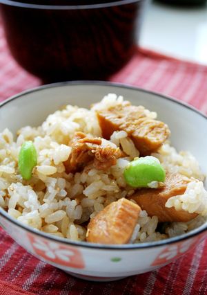 鶏と枝豆の混ぜごはん♪-レシピのメイン写真