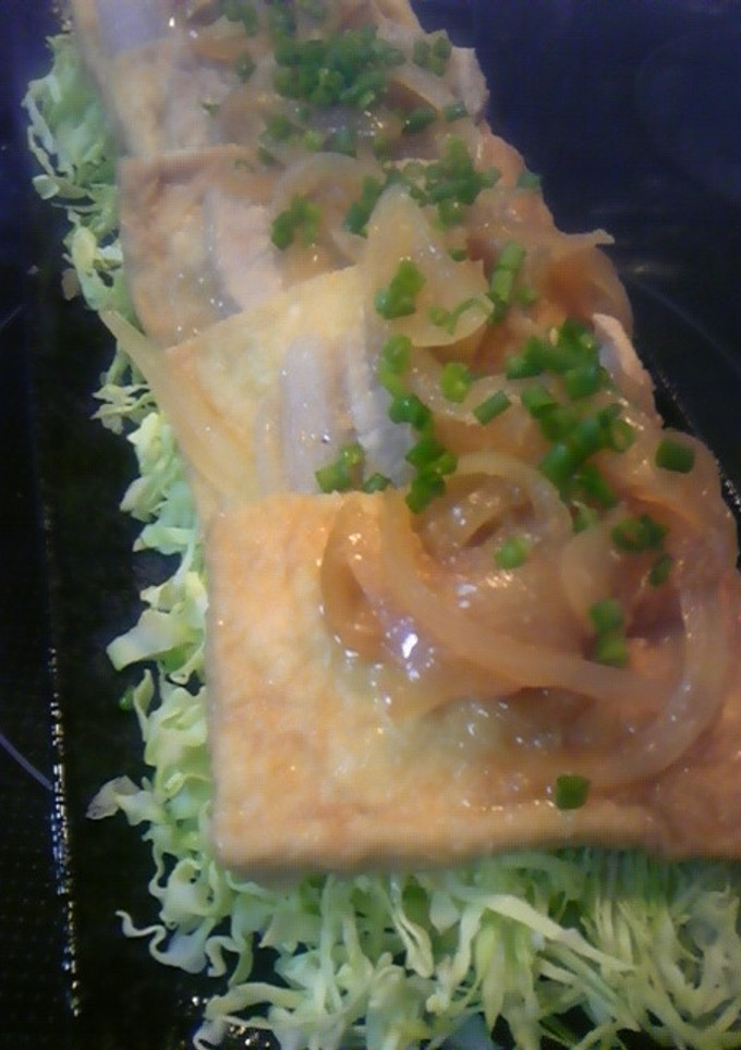 豚肉と油揚げのしょうが焼き-レシピのメイン写真