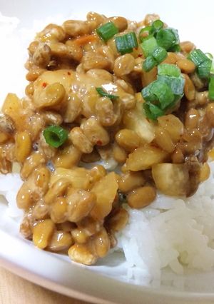 １人飯！病みつき♡べったらdeキムチ納豆-レシピのメイン写真