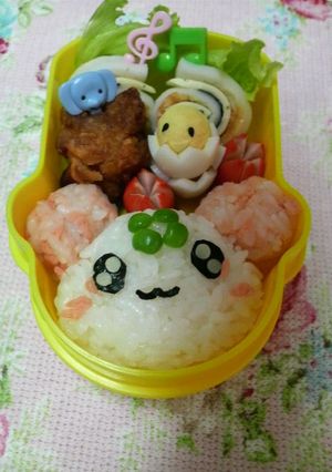 女の子のキャラ弁にプリキュアのシフォン-レシピのメイン写真