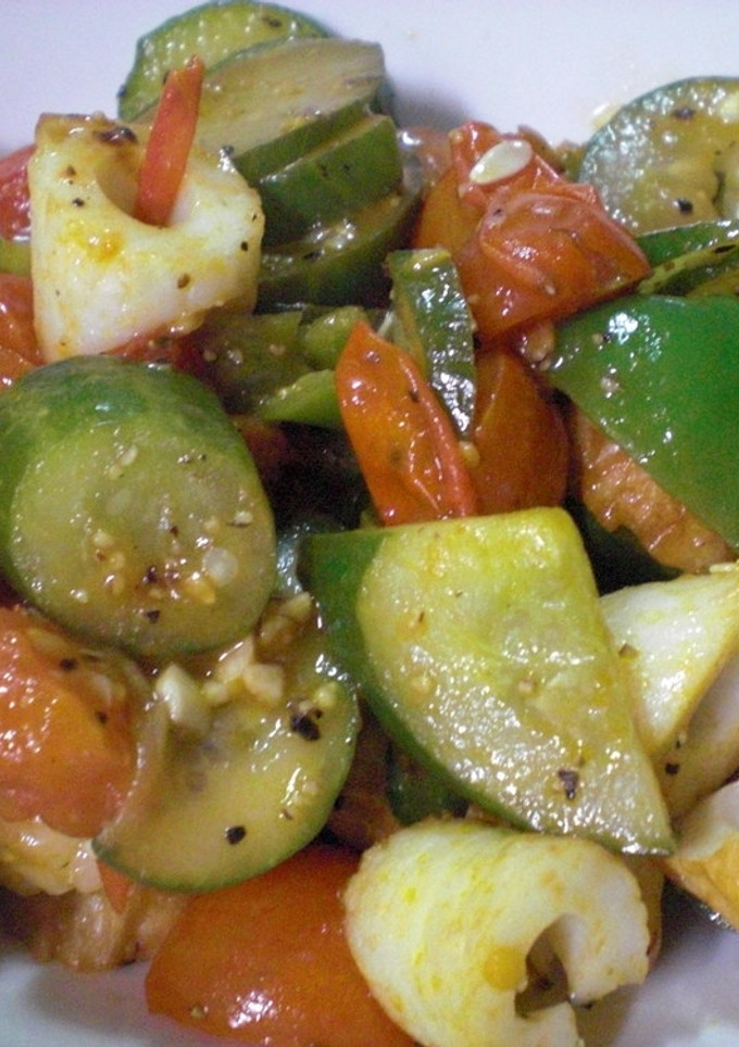 ちくわと野菜の黒こしょう炒め☆-レシピのメイン写真