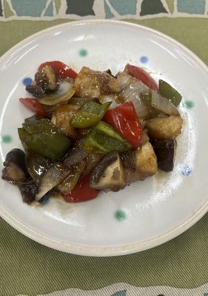 厚揚げの肉巻き酢豚-レシピのメイン写真