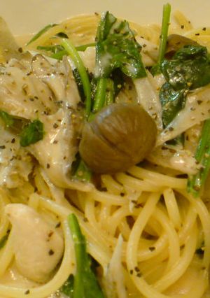 秋薫る　ナッツクリームパスタ-レシピのメイン写真