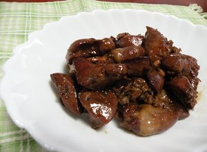 生姜をきかせて☆【鶏の肝の甘辛煮】-レシピのメイン写真