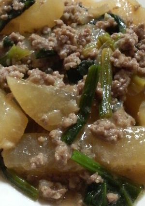 ★大根とひき肉の甘味噌煮★-レシピのメイン写真