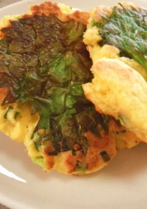 お弁当に！おからのお焼きシソ風味★-レシピのメイン写真