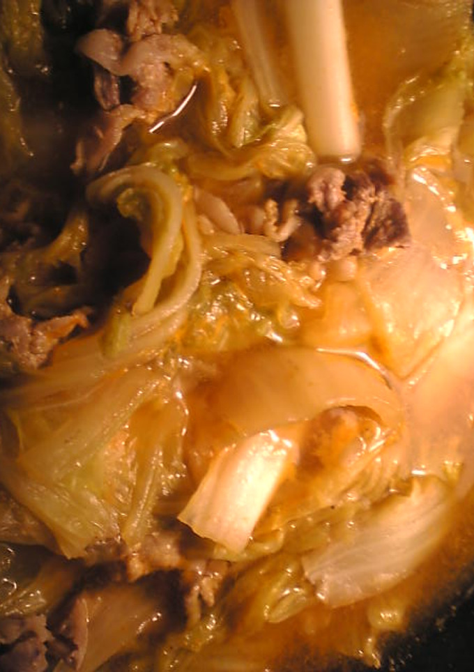 豚薄切肉と白菜とトッポギの韓国風煮物-レシピのメイン写真