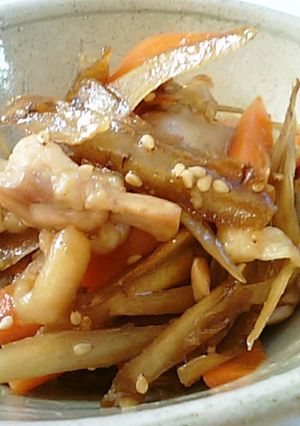 鶏とごぼうのおかずきんぴら-レシピのメイン写真