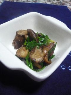 干し椎茸とほうれん草のバター炒め-レシピのメイン写真