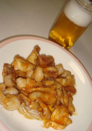 激安!簡単!激旨!みそ鶏皮♪(とり皮)-レシピのメイン写真