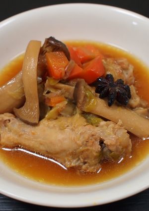 鶏肉とエリンギの八角煮-レシピのメイン写真