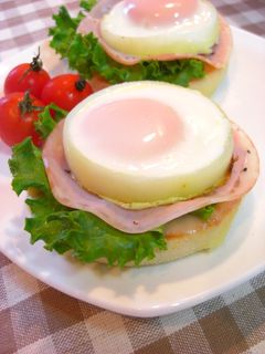 ✿ピザ風ハムエッグマフィン✿-レシピのメイン写真