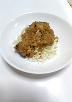いわし缶で超簡単！いわしと梅のみぞれ煮-レシピのメイン写真