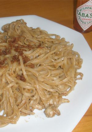 イカの塩辛deうどんのペペロンチーノ♪-レシピのメイン写真