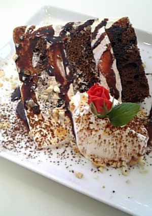 簡単　チョコレートシフォンケーキ-レシピのメイン写真
