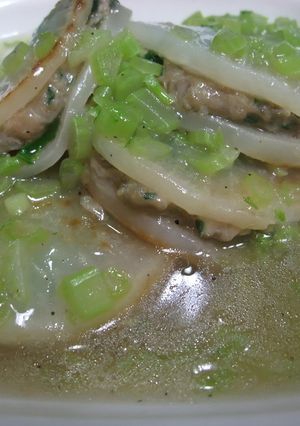 餃子の具で大根のはさみ焼きあんかけ-レシピのメイン写真