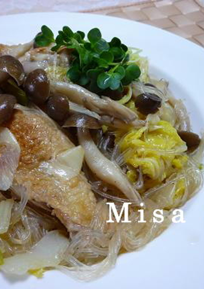 手羽元と白菜と春雨の炒め煮-レシピのメイン写真