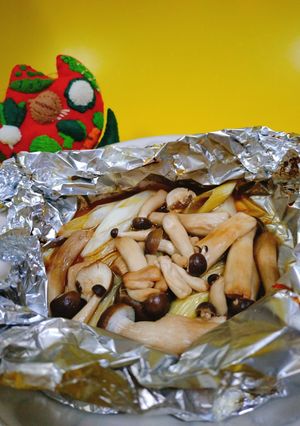 しめじと長ねぎのホイル焼き-レシピのメイン写真