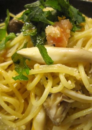 昆布茶で味付け＾＾明太子スパゲティー-レシピのメイン写真