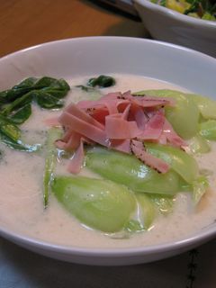 チンゲン菜のクリーム煮-レシピのメイン写真